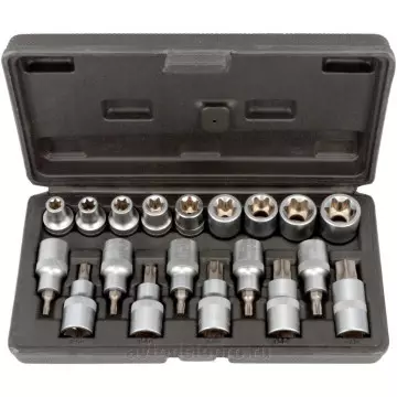 Головки набор 1/2" Torx 19 пр (АвтоДело) кейс (14635) 39840
