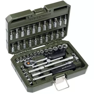 Головки набор 1/4" 46 пр (ДТ) с трещеткой