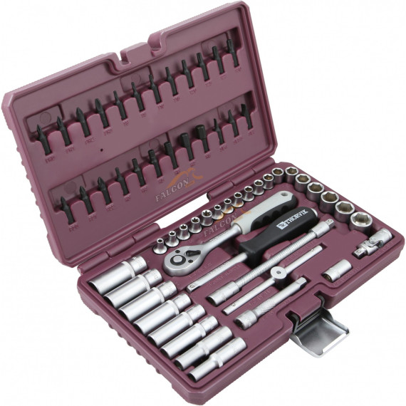 Головки набор 1/4" 6 гр 57 пр (THORVIK) с трещот