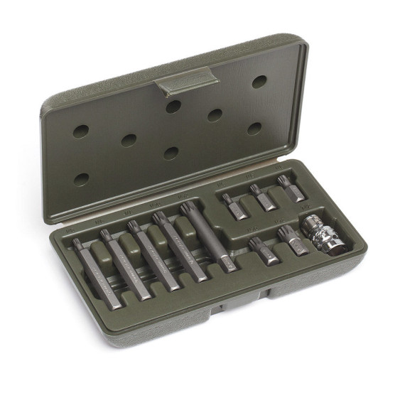 Набор вставок 3/8" SPLINE (М5-М12) длина 75 мм, 11 предм. ДТ