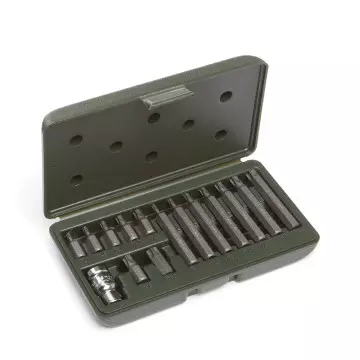 Набор вставок 3/8" Torx15 предмет Т20,Т25,Т30,Т40,Т45,Т50,Т55 L=30 и 75 мм с перех.1/2" 25/1
