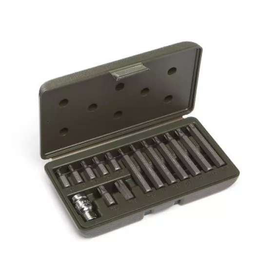 Набор вставок TORX 3/8" (Т20-Т55) длина 30мм и 75 мм, 15 предм. ДТ