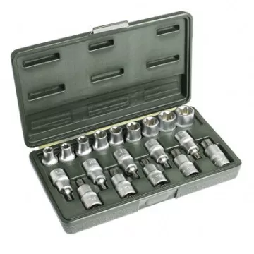 Набор головок TORX 1/2" (E10-E24 мм);головок со вставками (Т20-Т70) ДТ