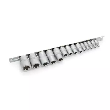 Набор головок TORX 1/4" (Е4-Е8); 3/8" (Е10-Е14); 1/2" (E16-E24 мм) ДТ