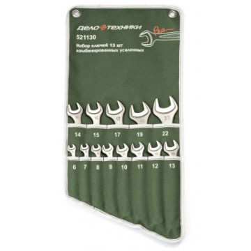 Набор ключей комбинированных усиленных 11 шт. (8-22) планшет тетроновый ДТ