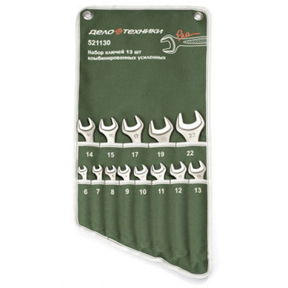 Набор ключей комбинированных усиленных 11 шт. (8-22) планшет тетроновый ДТ