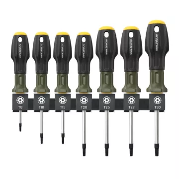 Набор отвёрток "TORX" с отверстием (Т8,10,15,20,25,27,30х100) ДТ