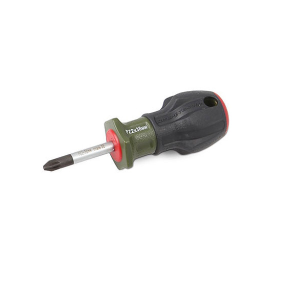 Отвертка крест РZ2х38 мм (ДТ) с трехкомп рукояткой