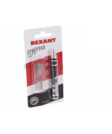 Отвёртка "с насадками" 6-предметов (12-4705) REXANT