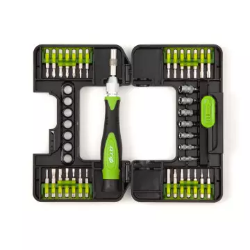 Отвёртка цанговая для точных работ с битами 1/8'' 37предм (ДТ)