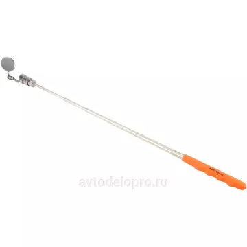 Зеркало телескопич круглое с подсветкой поворотное D 32мм L 250-880 мм (АвтоДело) (14238) 40309