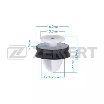 Клипса крепёжная Alfa Romeo Citroen Fiat Ford Lancia Peugeot Renault Geely (миним. кол-во зак(в упак. 10 шт.)