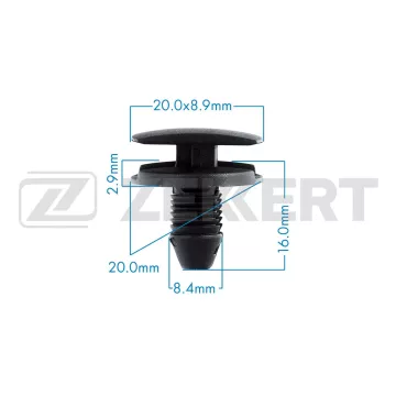 Клипса крепёжная Alfa Romeo Citroen Fiat General Motors Lancia Peugeot (миним. кол-во заказа 10(в упак. 10 шт.)