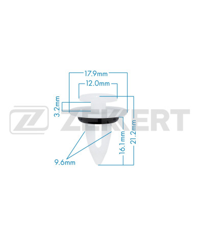 Клипса крепёжная BMW (в упак. 10 шт.)