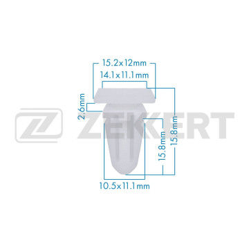 Клипса крепёжная BMW (в упак. 10 шт.)