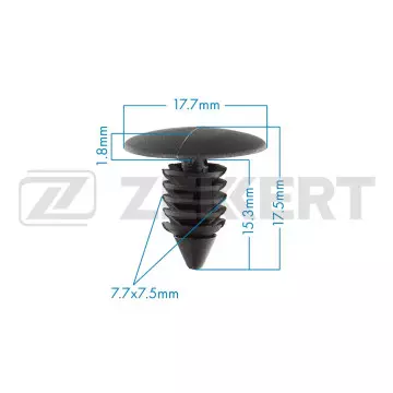 Клипса крепёжная Chrysler Ford General Motors VAG (в упак. 10 шт.)