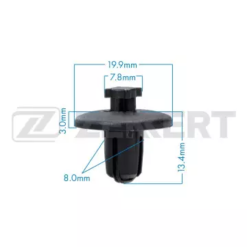 Клипса крепёжная Citroen Peugeot (в упак. 10 шт.)