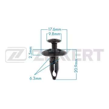 Клипса крепёжная Ford General Motors (в упак. 10 шт.)