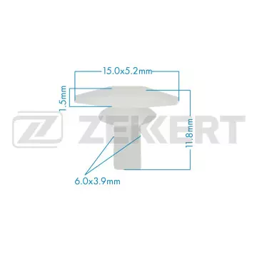 Клипса крепёжная Ford Hyundai Mazda Toyota (в упак. 10 шт.)