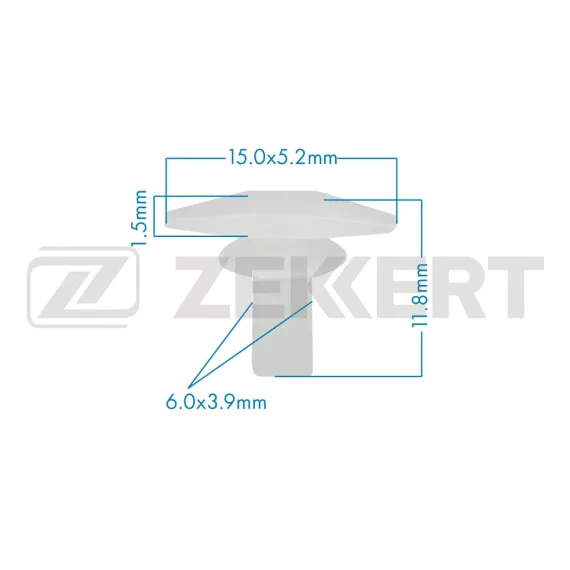 Клипса крепёжная Ford Hyundai Mazda Toyota (в упак. 10 шт.)