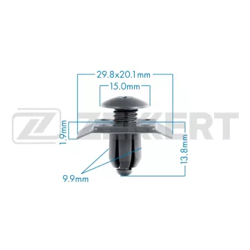 Клипса крепёжная Ford Kia Mazda Mitsubishi Subaru (в упак. 10 шт.)