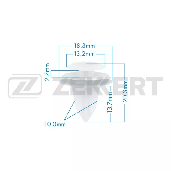 Клипса крепёжная General Motors Honda Mazda Mitsubishi Subaru Suzuki Toyota (миним. кол-во зак(в упак. 10 шт.)