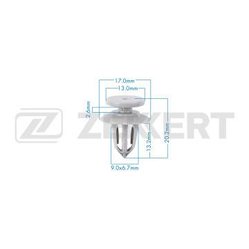 Клипса крепёжная General Motors Opel (в упак. 10 шт.)