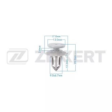 Клипса крепёжная General Motors Opel (в упак. 10 шт.)