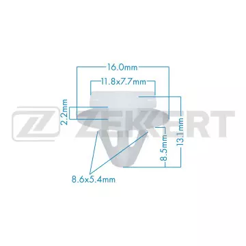 Клипса крепёжная General Motors (в упак. 10 шт.)