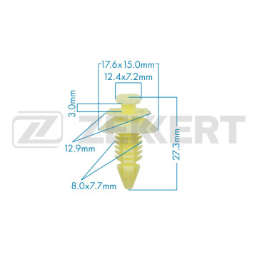 Клипса крепёжная General Motors (в упак. 10 шт.)