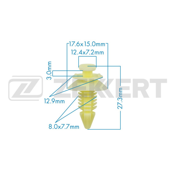 Клипса крепёжная General Motors (в упак. 10 шт.)