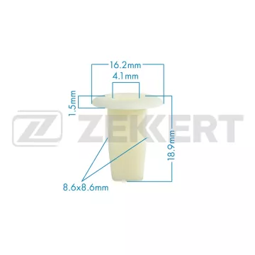 Клипса крепёжная Honda Mazda Mitsubishi Nissan Toyota (в упак. 10 шт.)