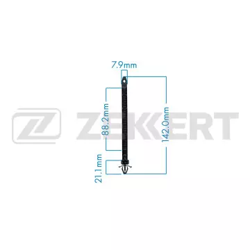 Клипса крепёжная Honda Mazda (в упак. 10 шт.)