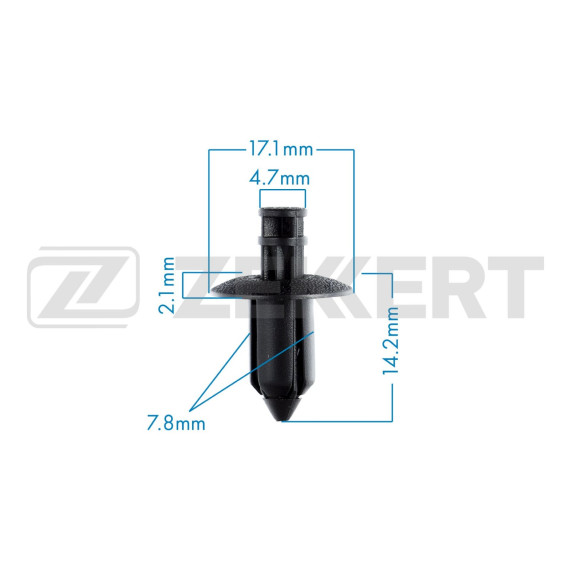 Клипса крепёжная Honda Mitsubishi Nissan Subaru Suzuki Toyota (в упак. 10 шт.)