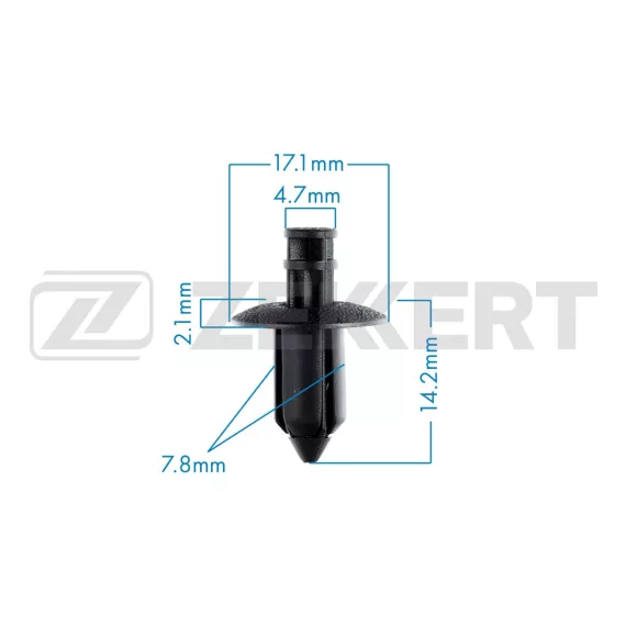 Клипса крепёжная Honda Mitsubishi Nissan Subaru Suzuki Toyota (в упак. 10 шт.)