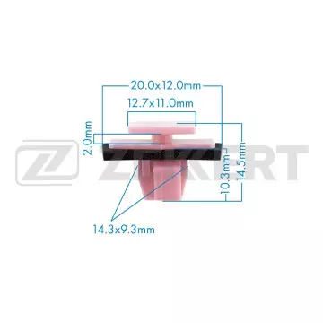 Клипса крепёжная Hyundai Kia (в упак. 10 шт.)