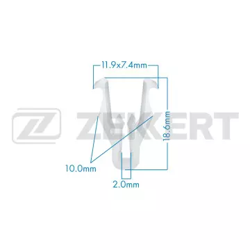 Клипса крепёжная Mazda Mitsubishi (в упак. 10 шт.)