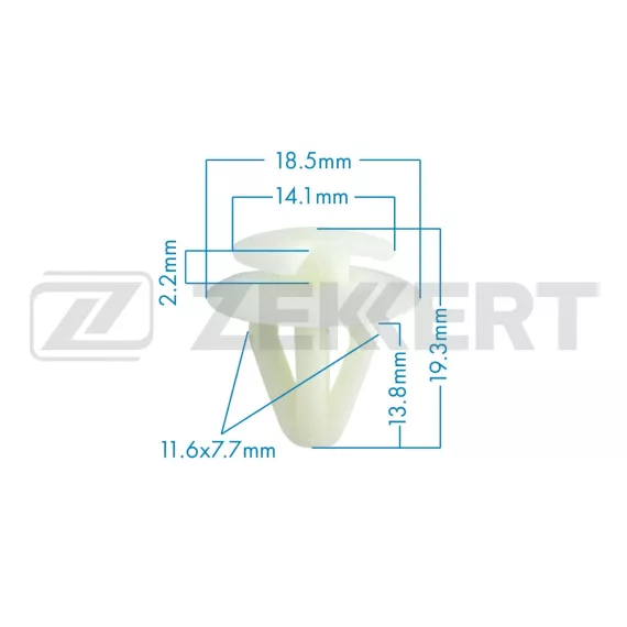 Клипса крепёжная Mazda Toyota (в упак. 10 шт.)