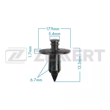 Клипса крепёжная Mitsubishi Nissan Suzuki Toyota (в упак. 10 шт.)