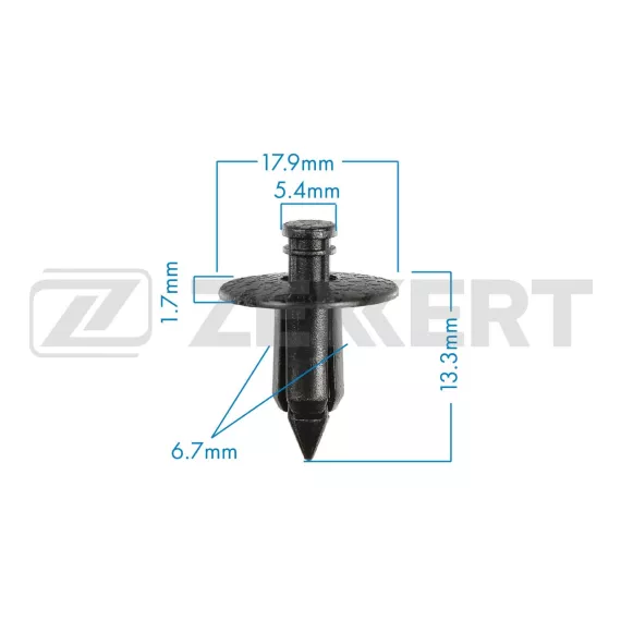 Клипса крепёжная Mitsubishi Nissan Suzuki Toyota (в упак. 10 шт.)