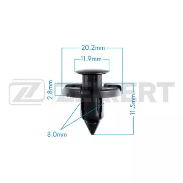 Клипса крепёжная Mitsubishi Nissan (в упак. 10 шт.)