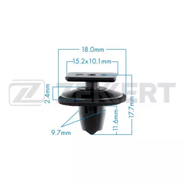 Клипса крепёжная Nissan (в упак. 10 шт.)