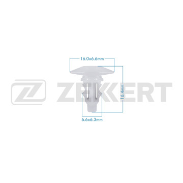 Клипса крепёжная Nissan (в упак. 10 шт.)