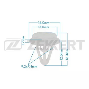 Клипса крепёжная Suzuki (в упак. 10 шт.)