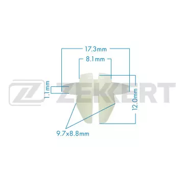 Клипса крепёжная Toyota Geely Great wall (в упак. 10 шт.)