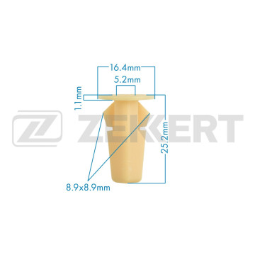 Клипса крепёжная Toyota (в упак. 10 шт.)