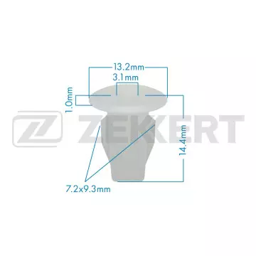 Клипса крепёжная Toyota (в упак. 10 шт.)