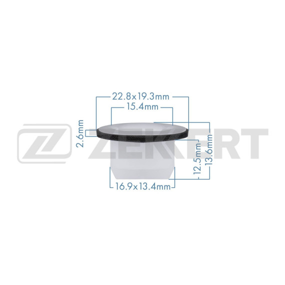 Клипса крепёжная Toyota (в упак. 10 шт.)