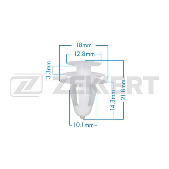 Клипса крепёжная Toyota (в упак. 10 шт.)
