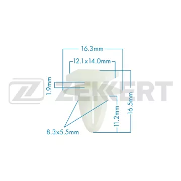 Клипса крепёжная Hyundai Mitsubishi (в упак. 10 шт.)
